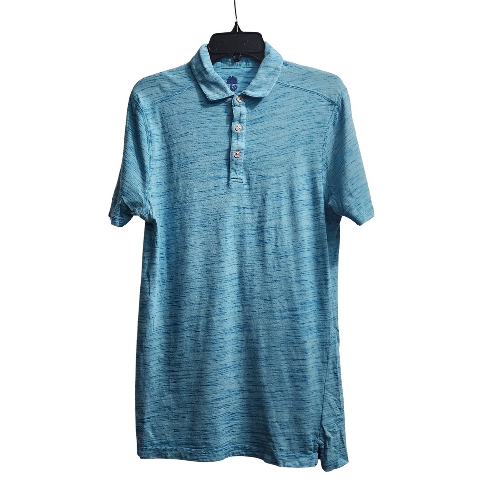 Ocean & Coast Polo Shirt Heathered Casual Short Sleeve Blue Mens Size M‎